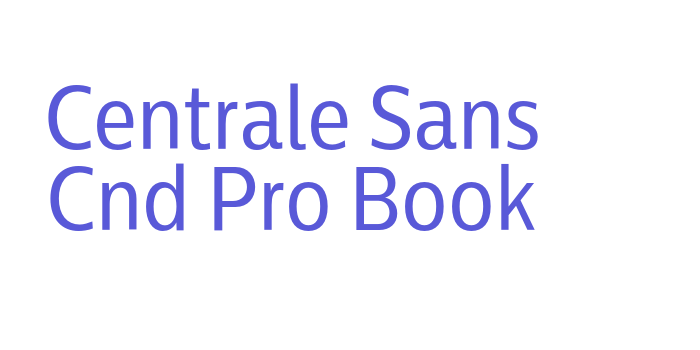 Centrale Sans Cnd Pro Book Font Download