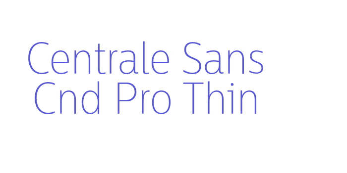 Centrale Sans Cnd Pro Thin Font Download