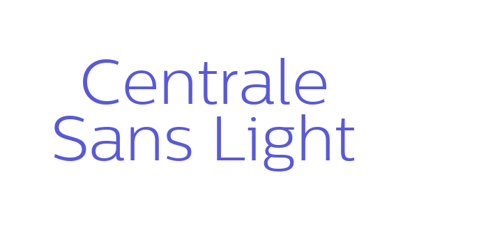 Centrale Sans Light Font Download