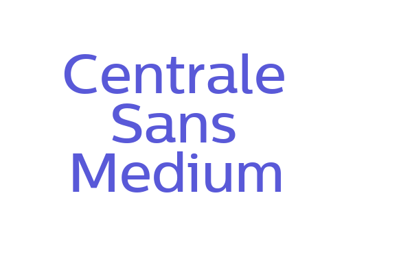 Centrale Sans Medium Font