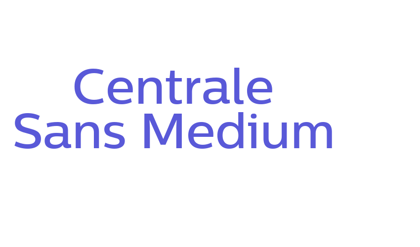 Centrale Sans Medium Font Download