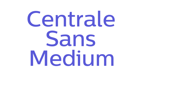 Centrale Sans Medium Font Download