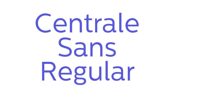 Centrale Sans Regular Font Download