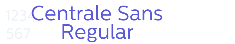 Centrale Sans Regular-related font