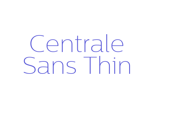 Centrale Sans Thin Font