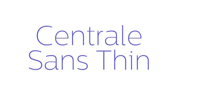 Centrale Sans Thin Font Download