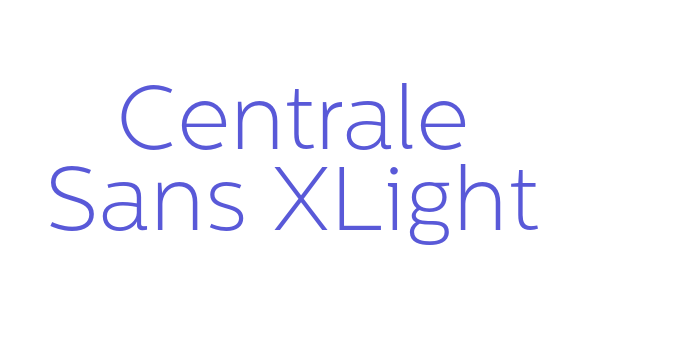 Centrale Sans XLight Font Download