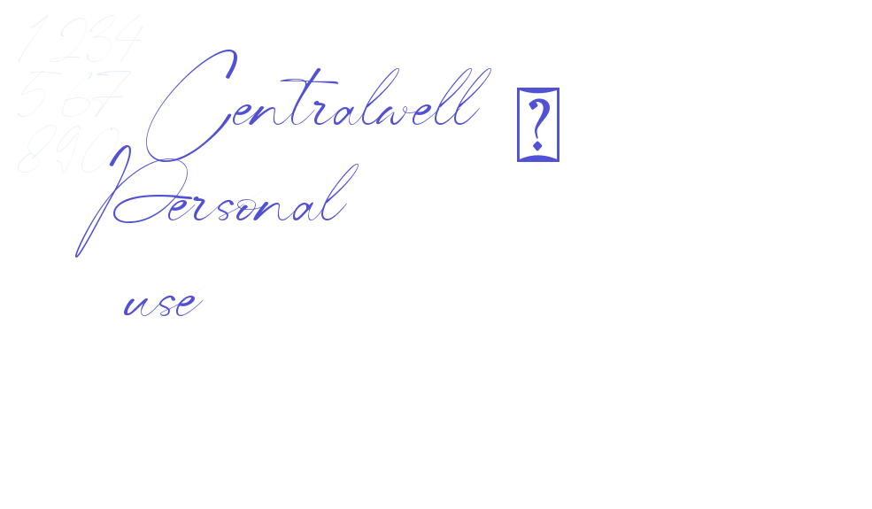 Centralwell – Personal use-font-download