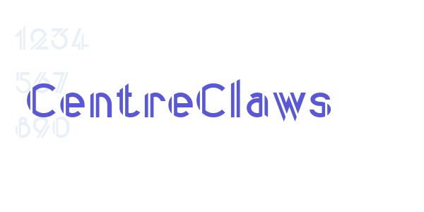 CentreClaws font free