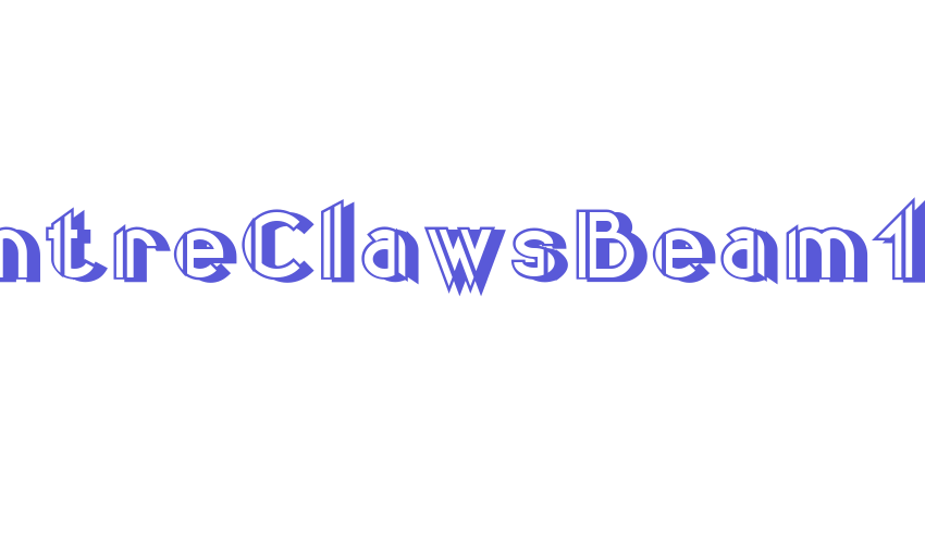 CentreClawsBeam1 Font Download