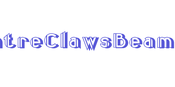 CentreClawsBeam1 Font Download