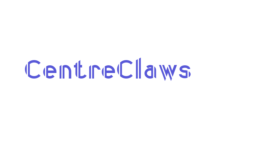 CentreClaws Font Download