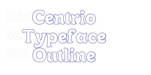 Centrio Typeface Outline-font-download