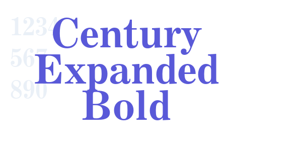 Century Expanded Bold font free