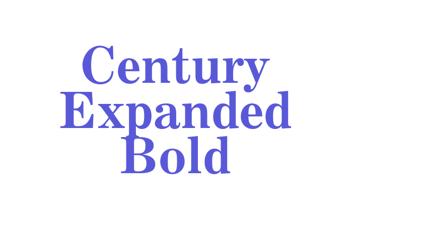 Century Expanded Bold Font Download