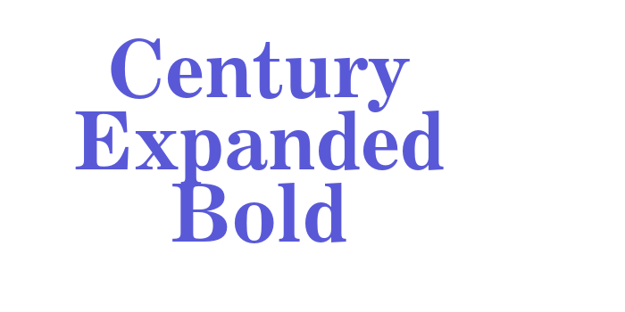 Century Expanded Bold Font Download