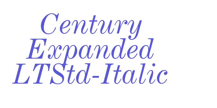 Century Expanded LTStd-Italic Font Download