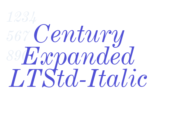 Century Expanded LTStd-Italic