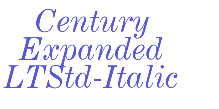 Century Expanded LTStd-Italic Font