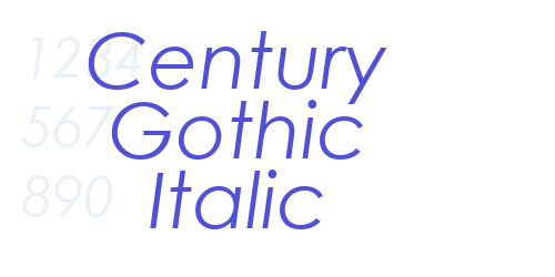 Century Gothic Italic-font-download
