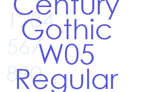 Century Gothic W05 Regular Font Download