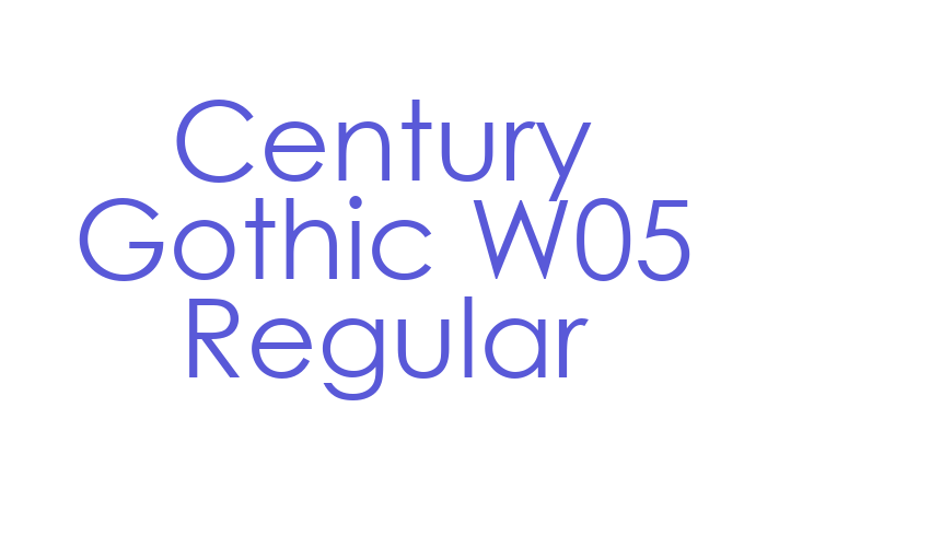 Century Gothic W05 Regular Font Download