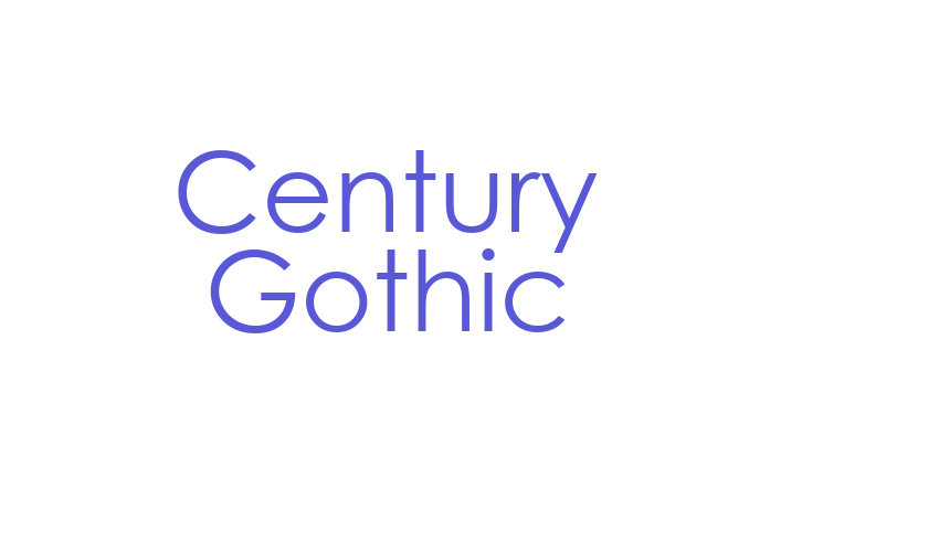 Century Gothic Font Download