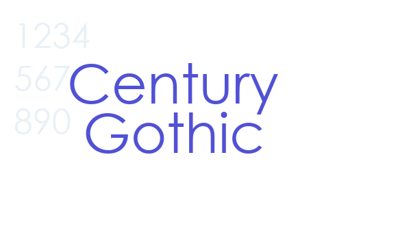 Century Gothic font download