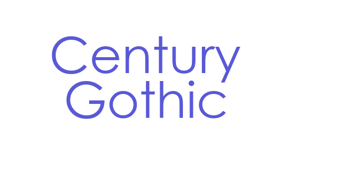 Century Gothic Font