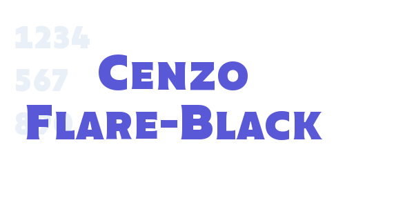 Cenzo Flare-Black font free