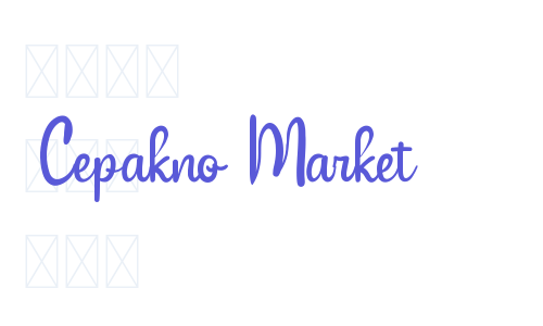 Cepakno Market Font