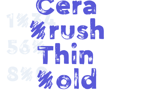 Cera Brush Thin Bold Font Download