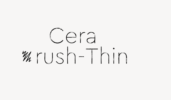 Cera Brush-Thin Font