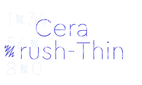 Cera Brush-Thin Font Download