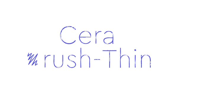 Cera Brush-Thin Font Download