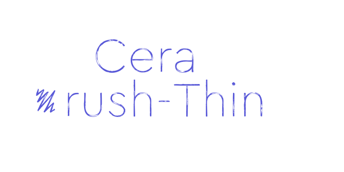 Cera Brush-Thin Font