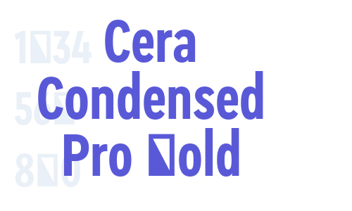 Cera Condensed Pro Bold Font Download