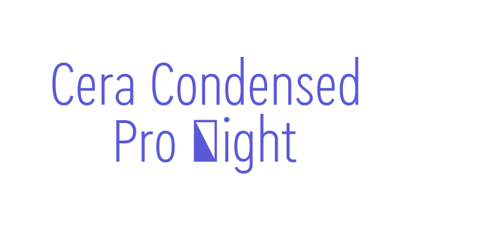 Cera Condensed Pro Light Font Download