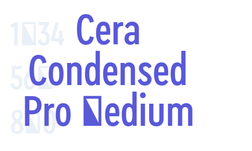 Cera Condensed Pro Medium Font Download