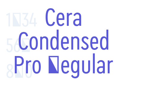 Cera Condensed Pro Regular Font Download