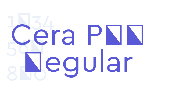 Cera PRO Regular Font