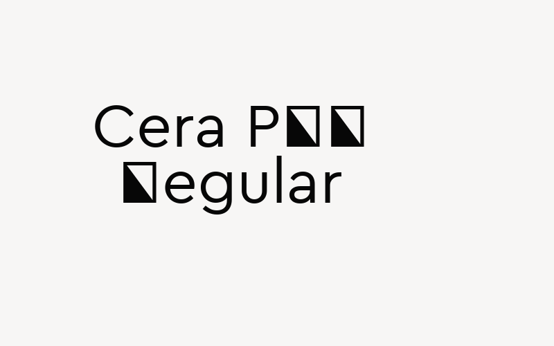 Cera PRO Regular Font