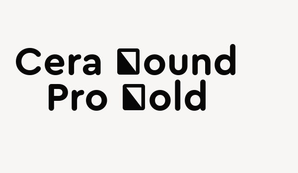 Cera Round Pro Bold Font