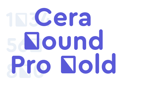 Cera Round Pro Bold Font Download