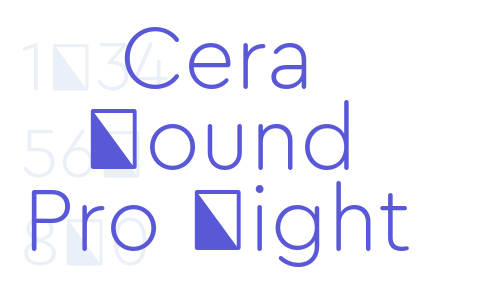 Cera Round Pro Light Font Download