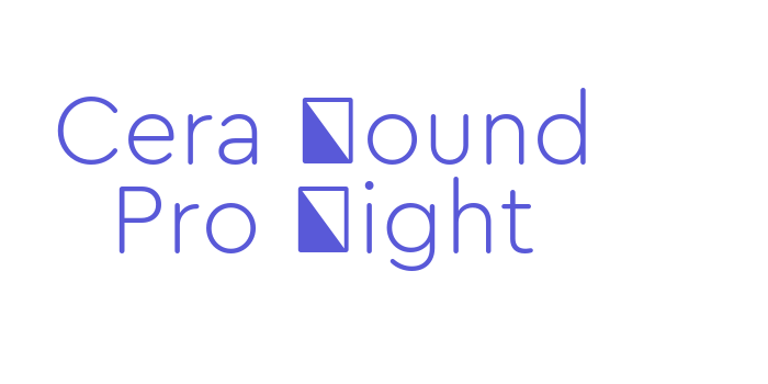 Cera Round Pro Light Font Download