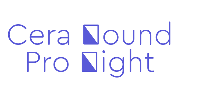 Cera Round Pro Light Font