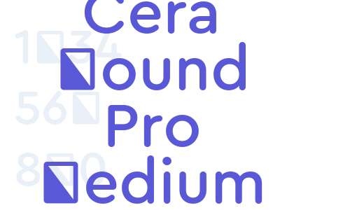 Cera Round Pro Medium Font Download