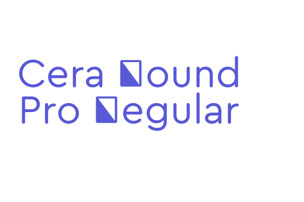 Cera Round Pro Regular Font