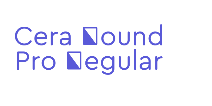 Download Cera Round Pro Regular Font